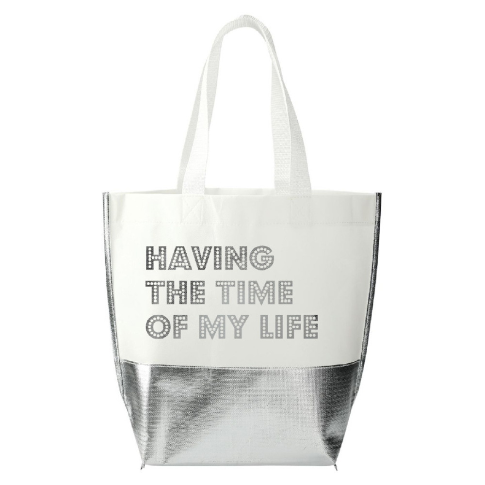 Mamma Mia! Broadway 2025 Tote Bag - Silver/White
