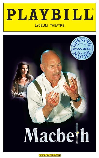 Macbeth Limited Edition Official Opening Night Playbill starring Patrick Stewart (2008)