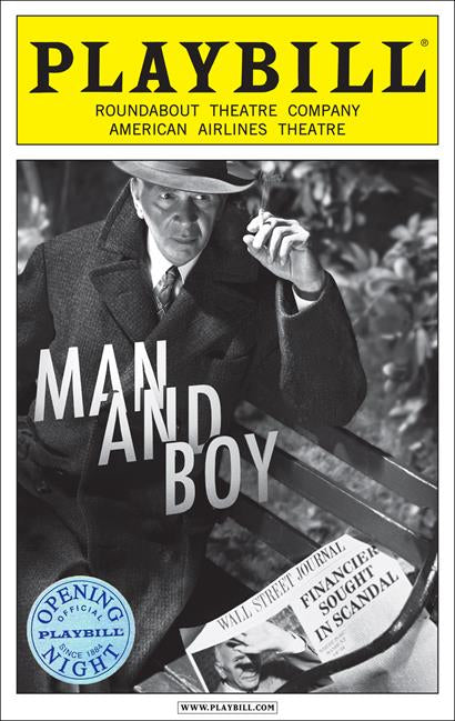 Man and Boy Limited Edition Official Opening Night Playbill