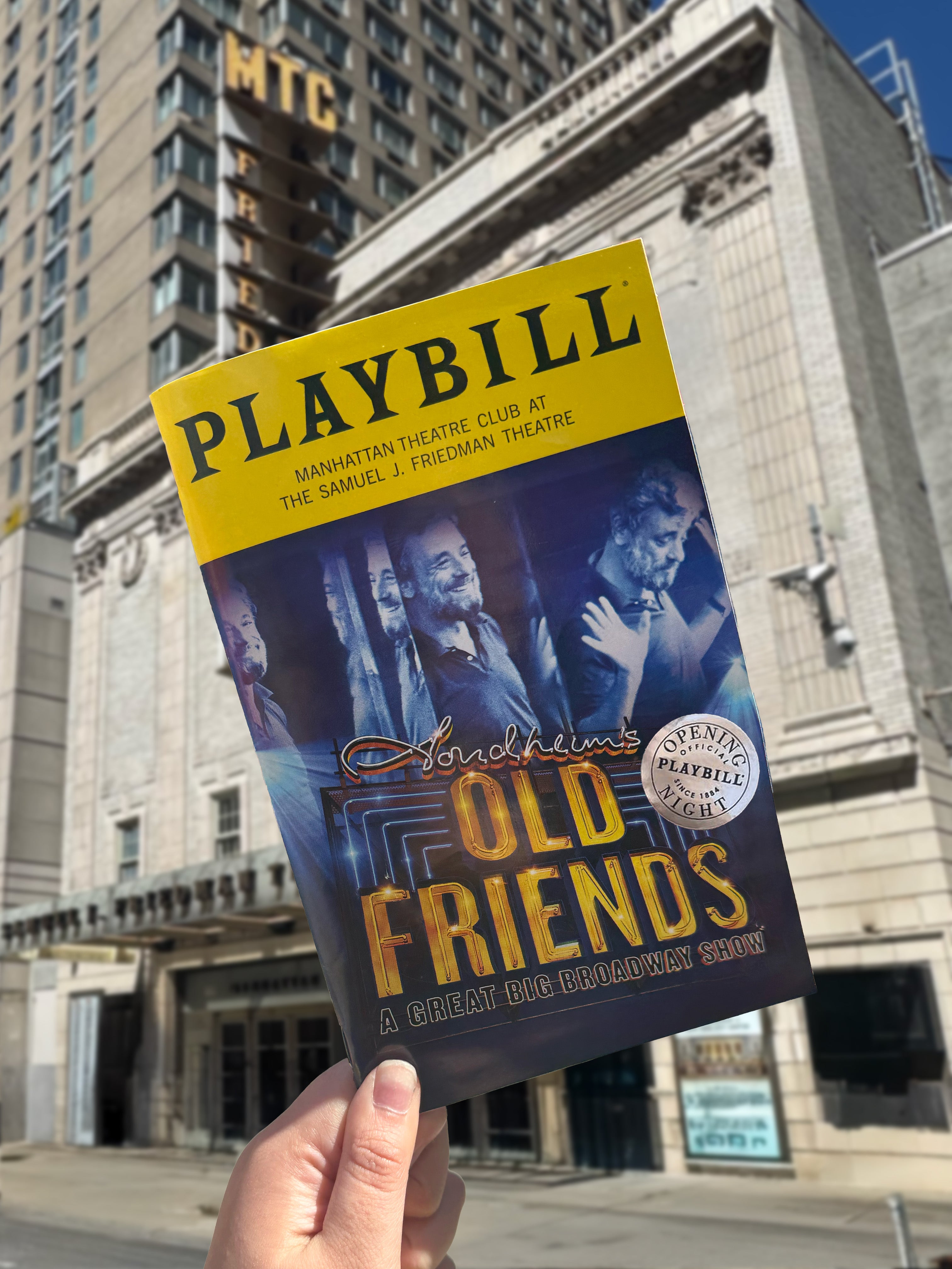 Stephen Sondheim's Old Friends Limited Edition Official Opening Night Playbill