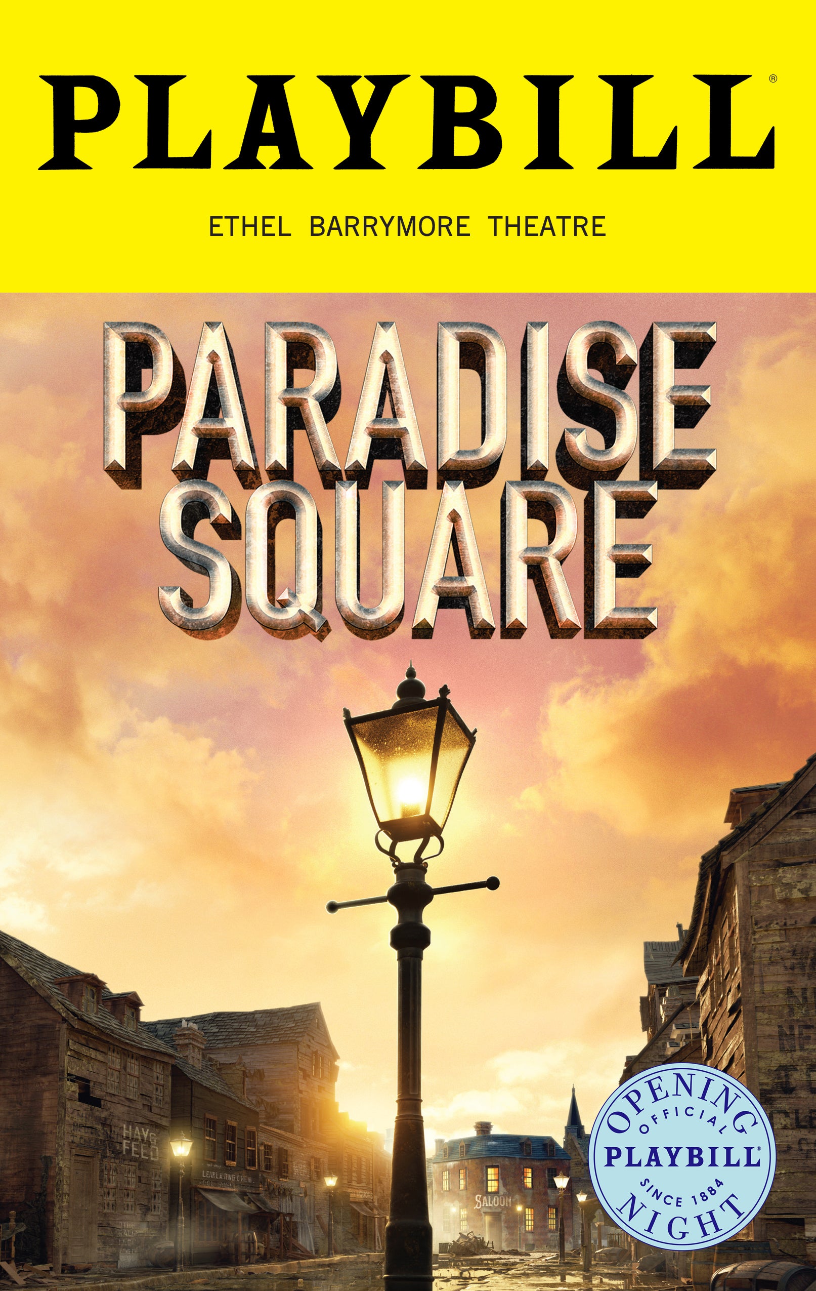 Paradise Square Limited Edition Official Opening Night Playbill