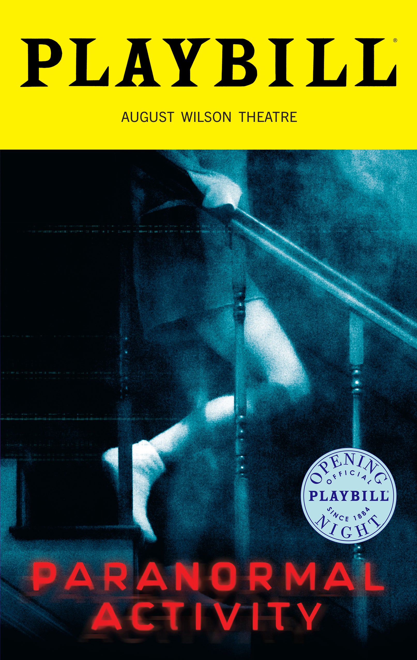 Paranormal Activity Limited Edition Official Opening Night Playbill