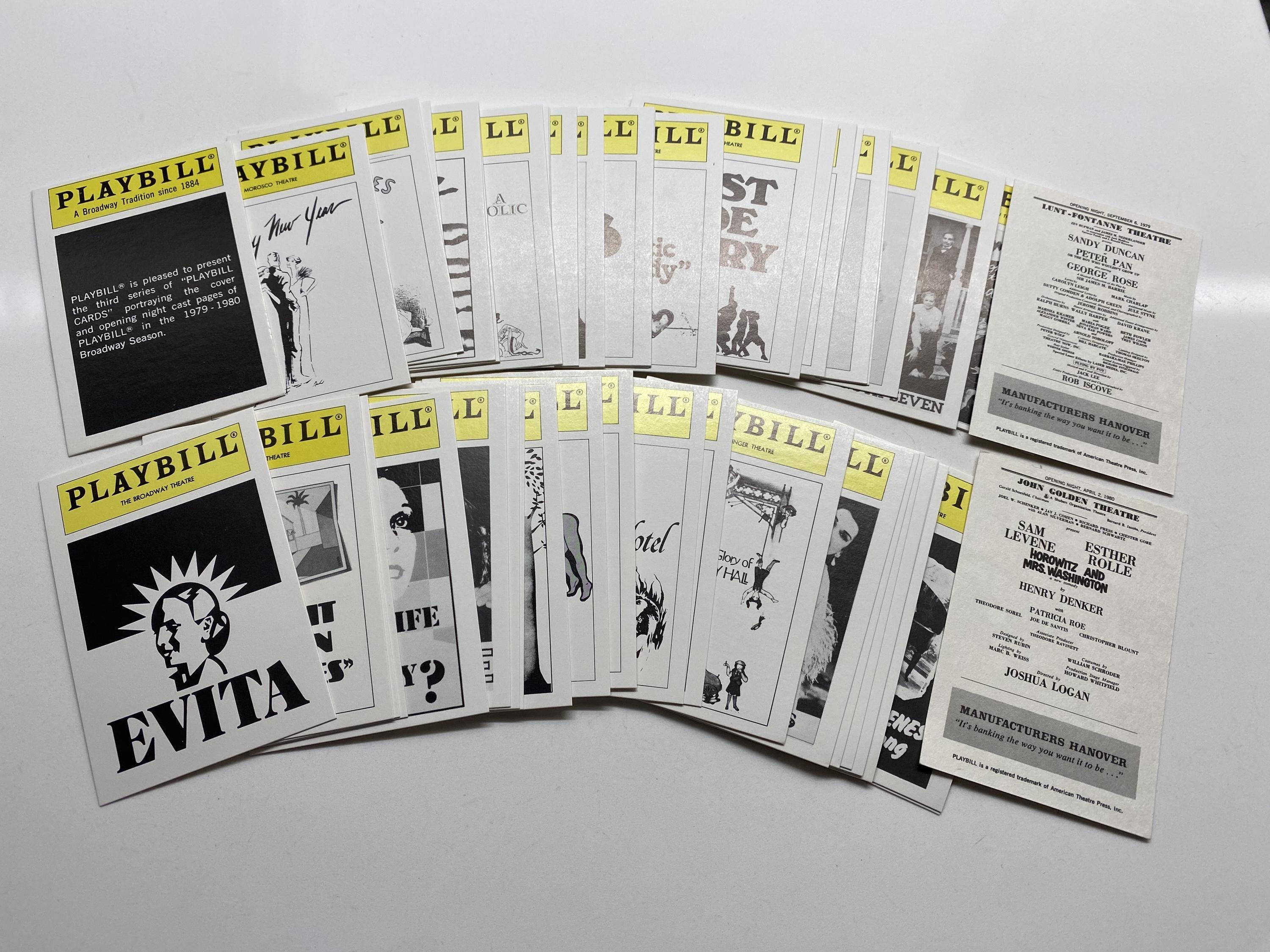Playbill Show Cards 1979-80
