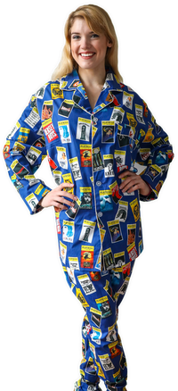 The Blue Playbill Pajamas For Women