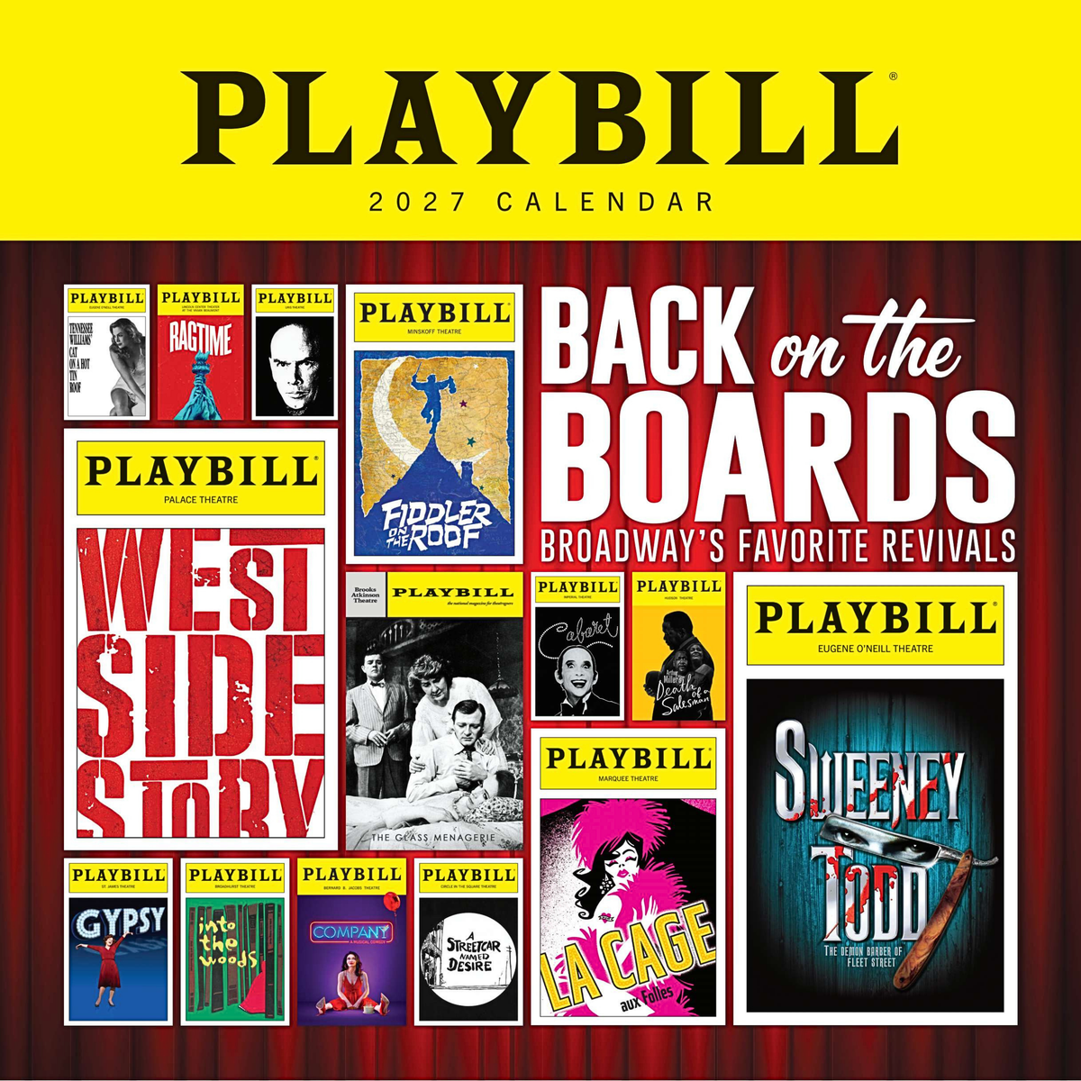 *PRE-ORDER* The 2027 Playbill Wall Calendar - Back on the Boards: Broadway's Favorite Revivals