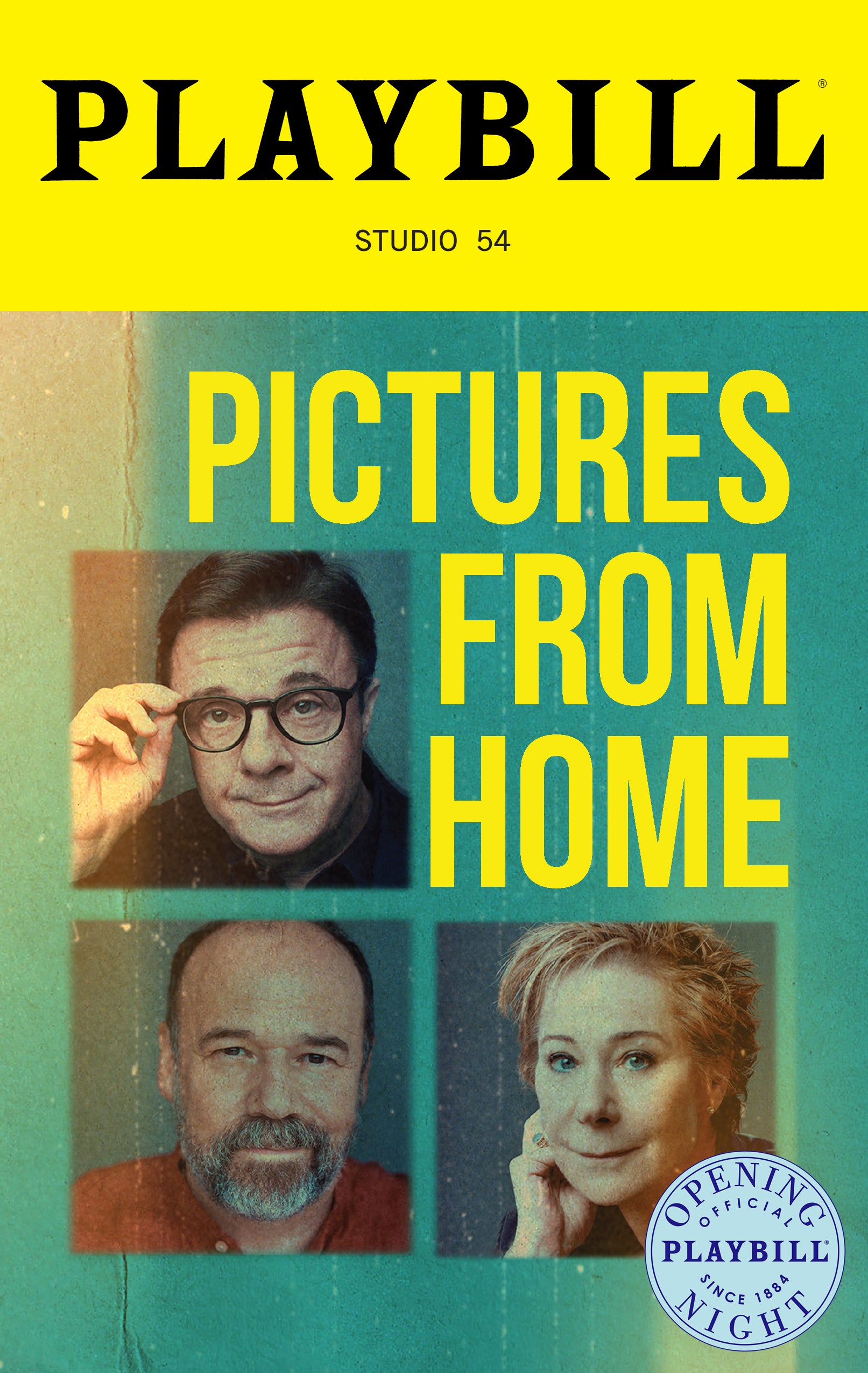 Pictures from Home Limited Edition Official Opening Night Playbill