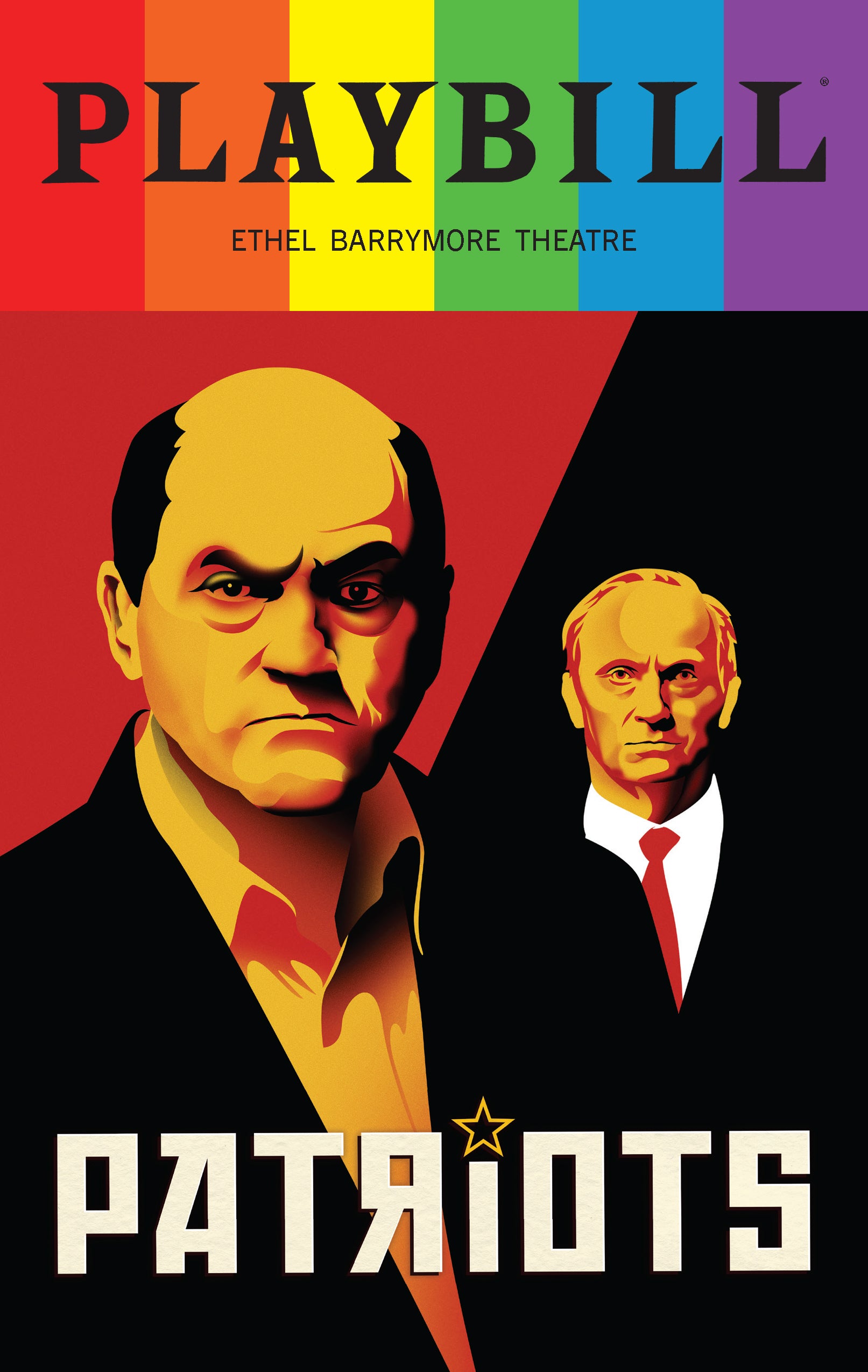 Patriots Playbill with Limited Edition 2024 Rainbow Pride Logo