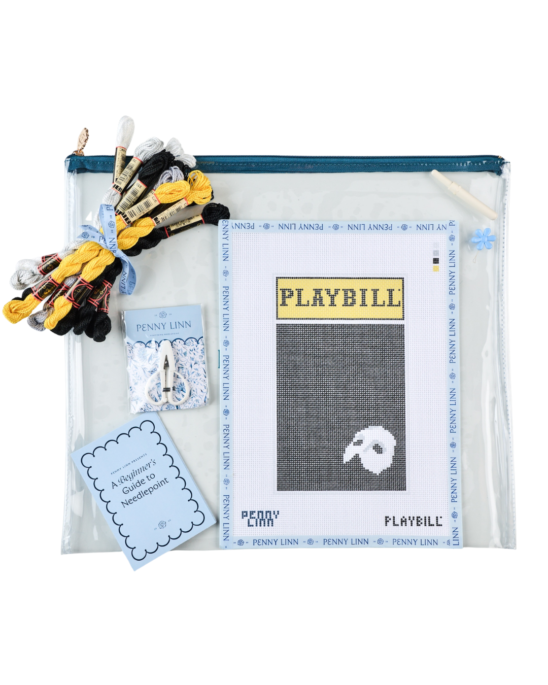 The Phantom of the Opera Life-Sized Playbill - Penny Linn Needlepoint Canvas Kit