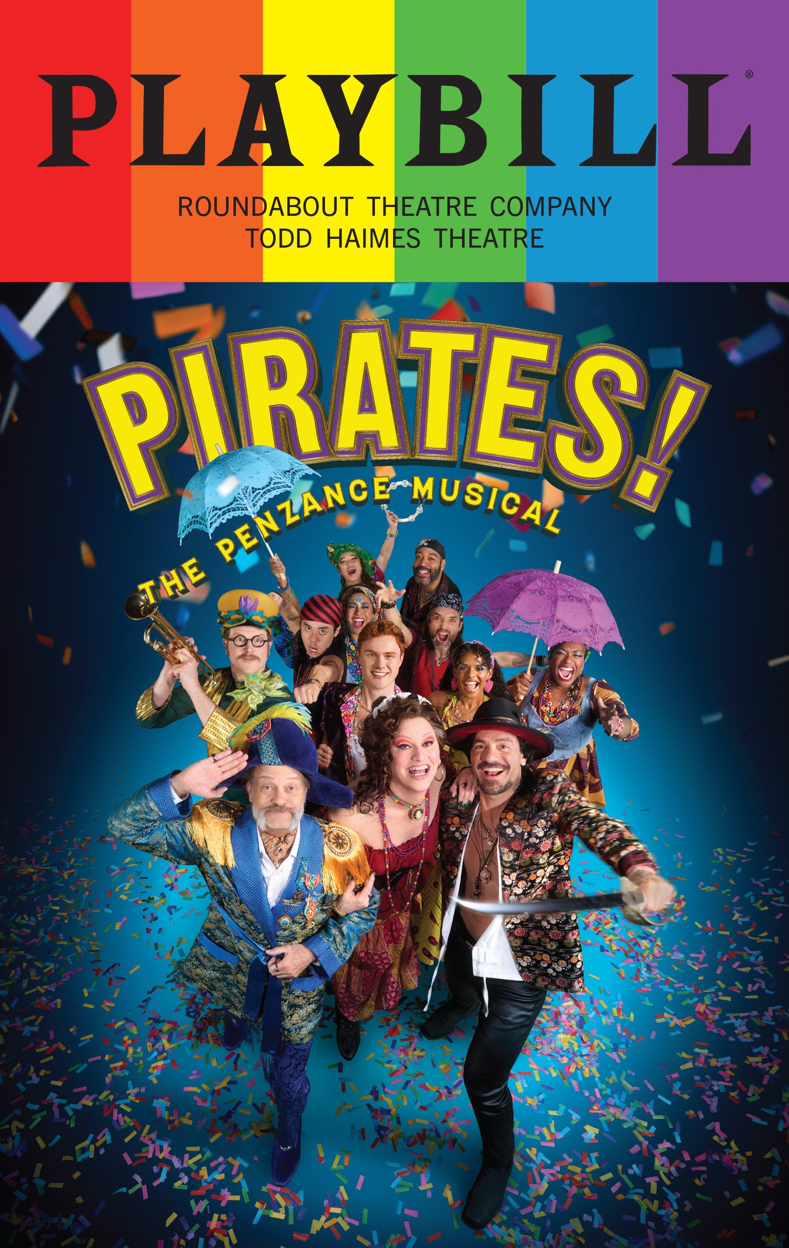 Pirates! The Penzance Musical Playbill with Limited Edition 2025 Rainbow Pride Logo