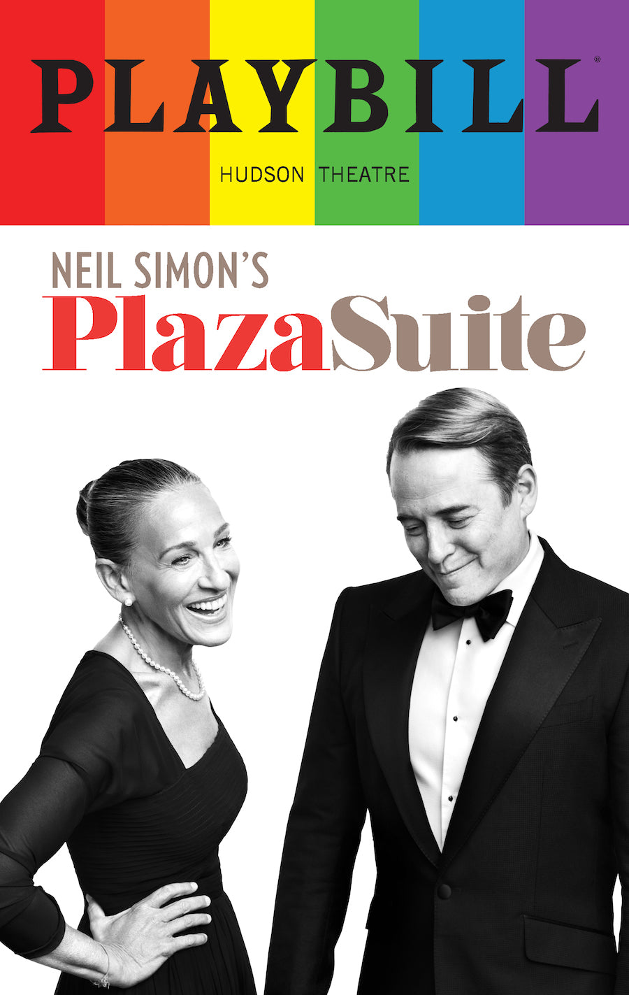 Plaza Suite 2022 Playbill with Rainbow Pride Logo