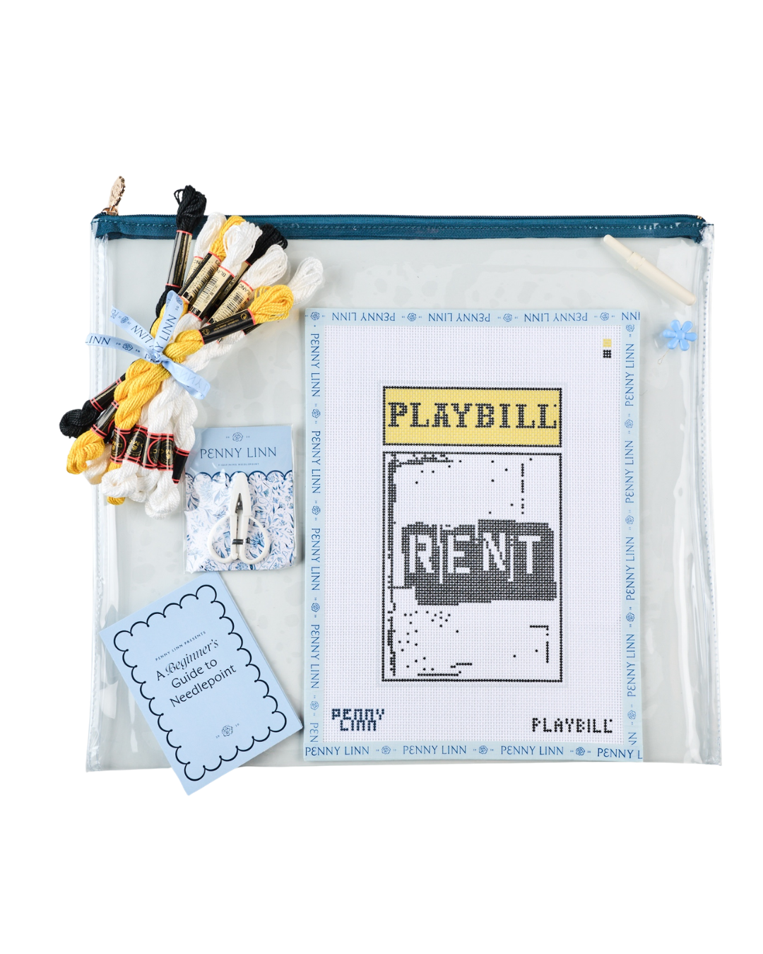 RENT Life-Sized Playbill - Penny Linn Needlepoint Canvas Kit