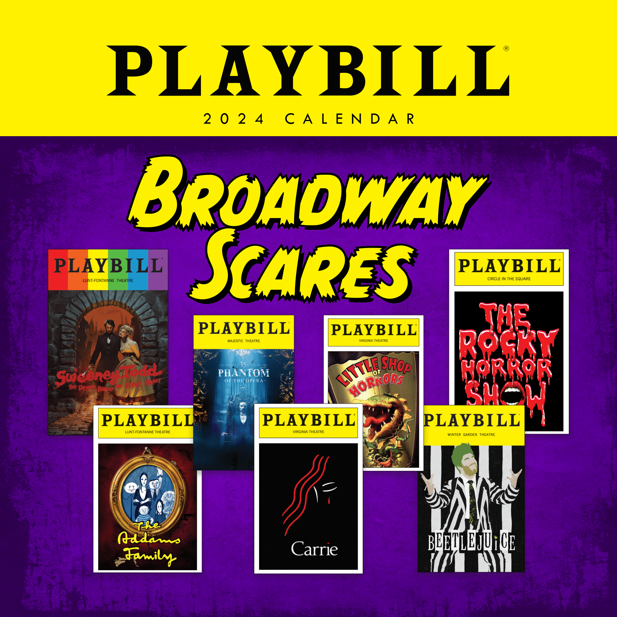 The 2024 Playbill Wall Calendar - Broadway Scares