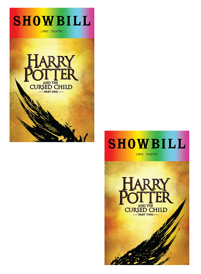 Harry Potter and the Cursed Child, Parts One and Two - June 2018 Playbill with Rainbow Pride Logo