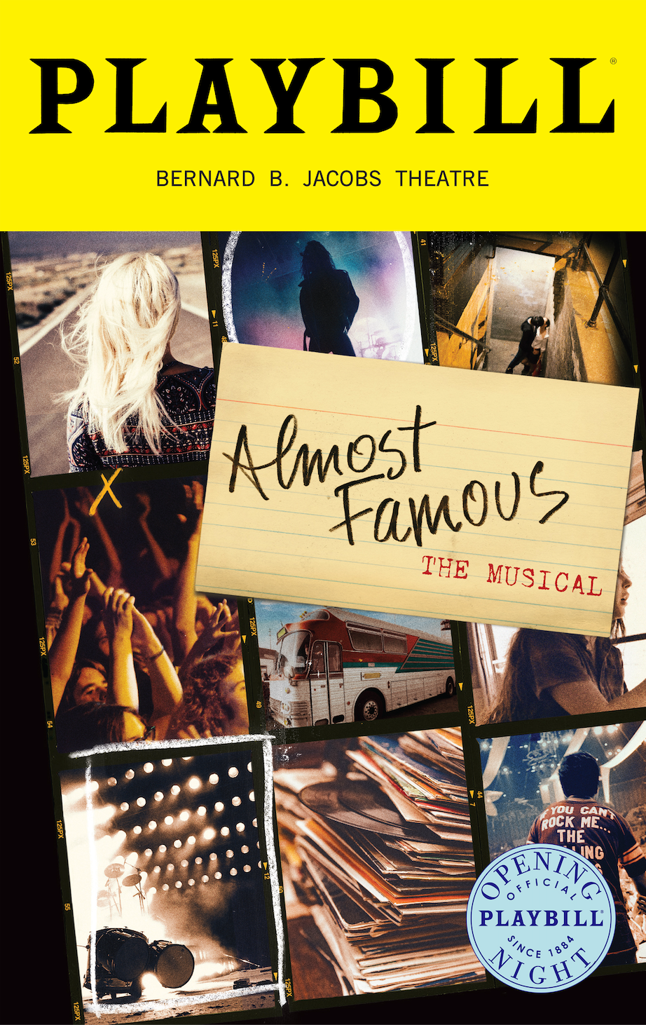 Almost Famous Limited Edition Official Opening Night Playbill