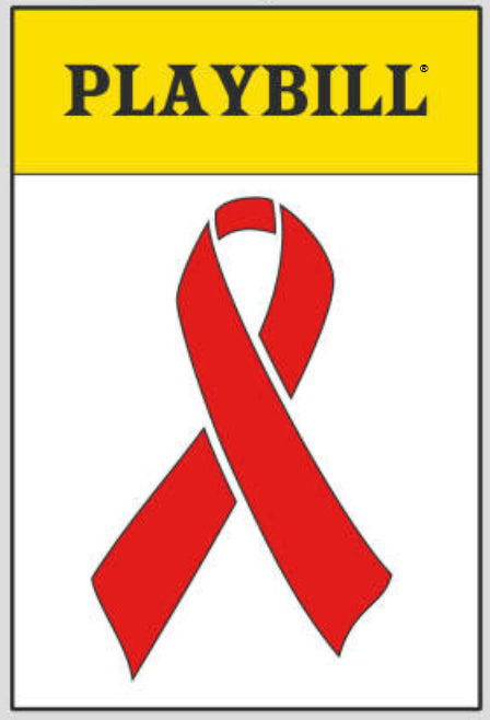 Playbill Red Ribbon Lapel Pin