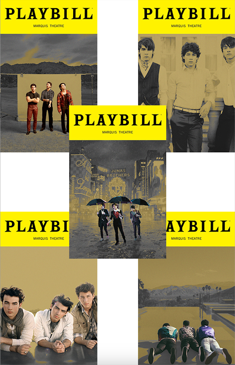Jonas Brothers Broadway Residency Five Night Playbill Bundle