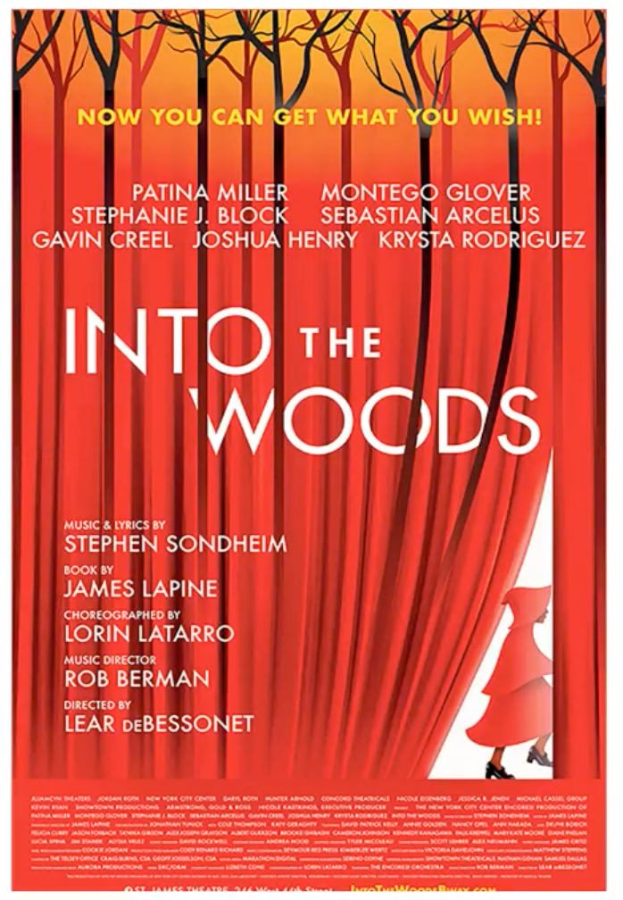 Into the Woods Window Card Poster