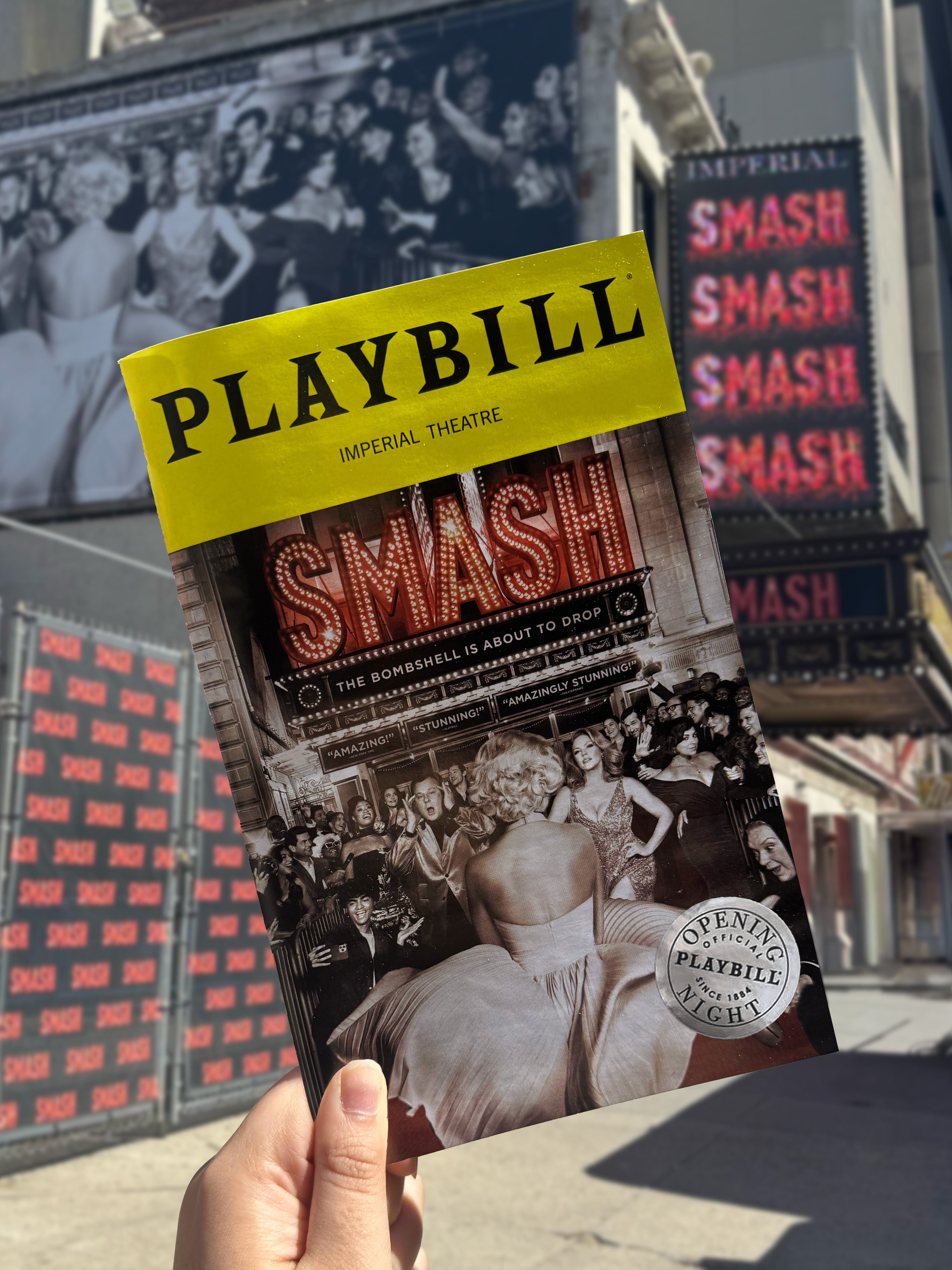 Smash Limited Edition Official Opening Night Playbill