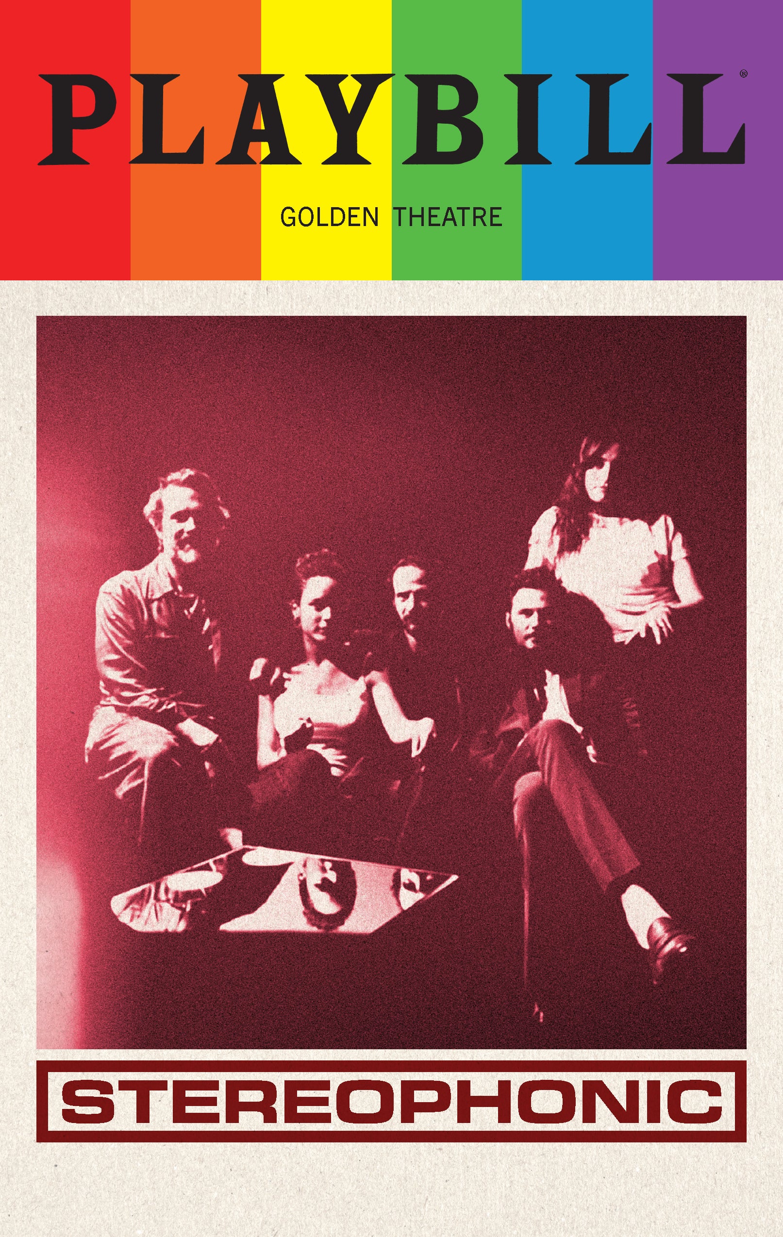 Stereophonic Playbill with Limited Edition 2024 Rainbow Pride Logo