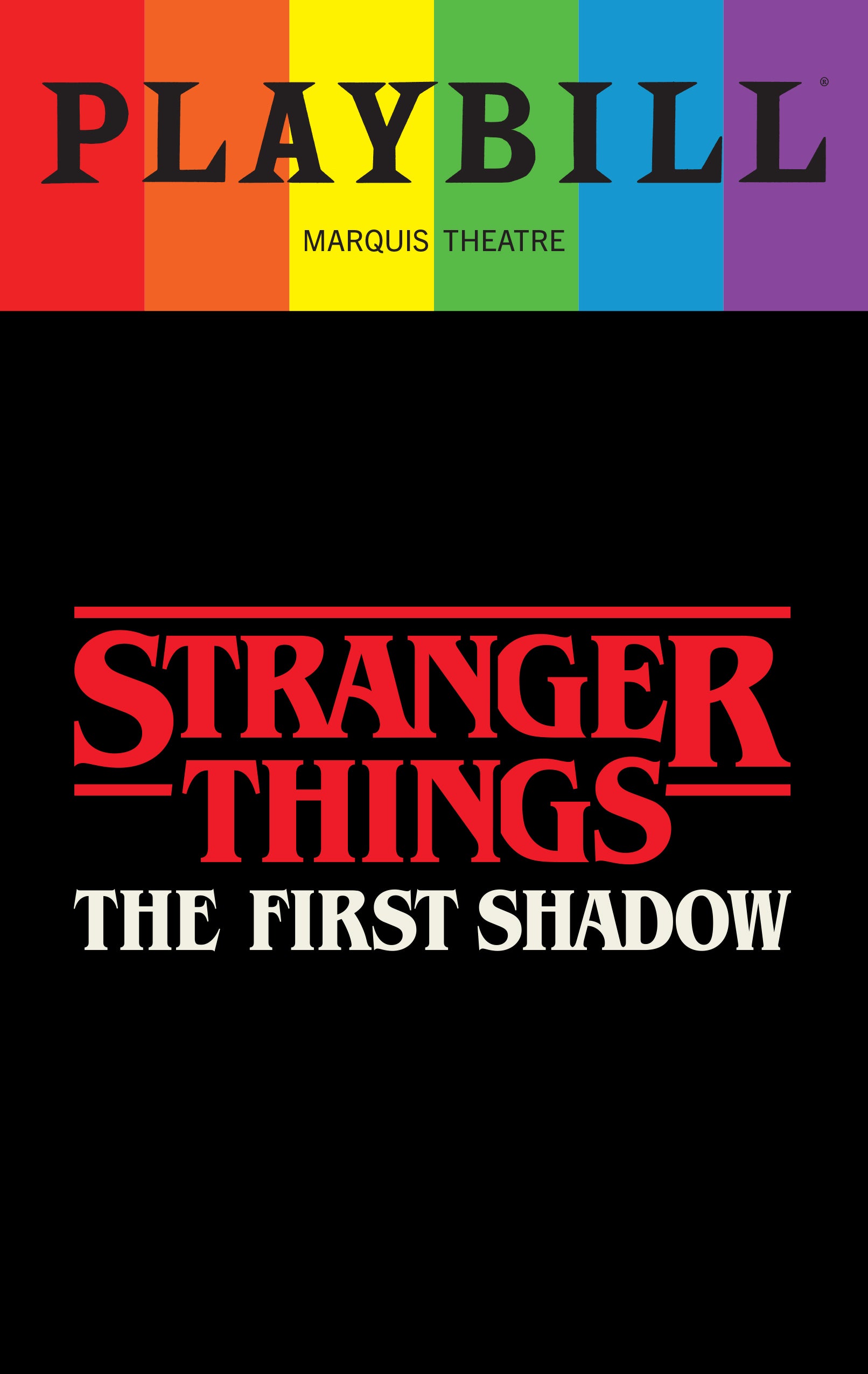Stranger Things: The First Shadow Limited Edition 2026 Rainbow Pride Playbill