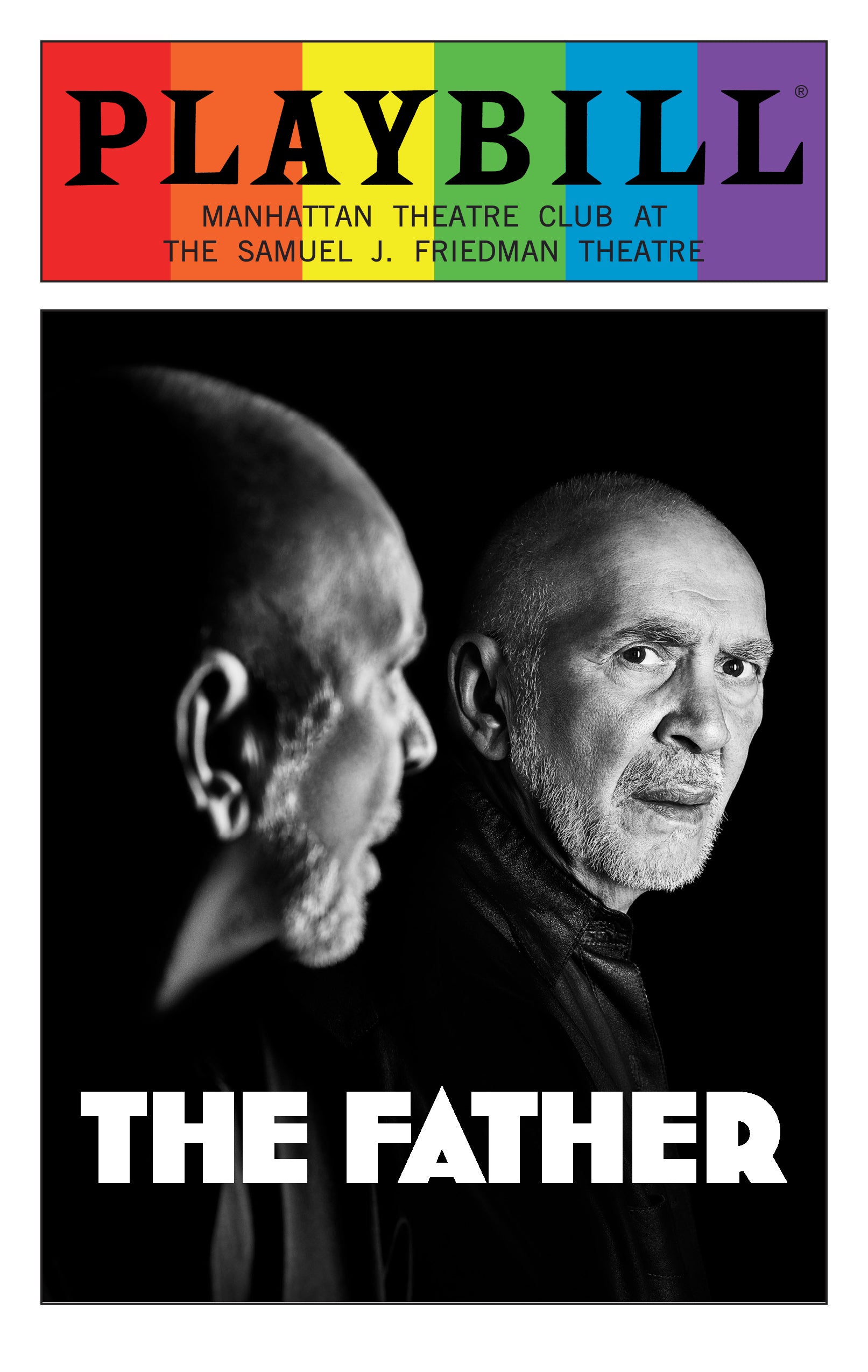 The Father - June 2016 Playbill with Rainbow Pride Logo
