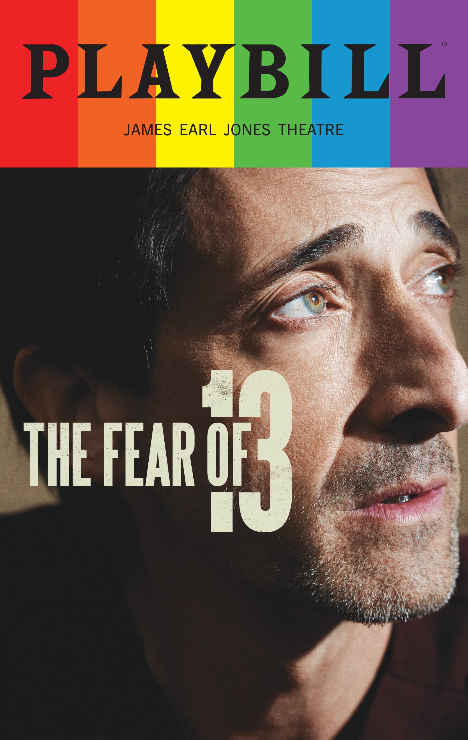 The Fear of 13 Limited Edition 2026 Rainbow Pride Playbill - Adrien Brody