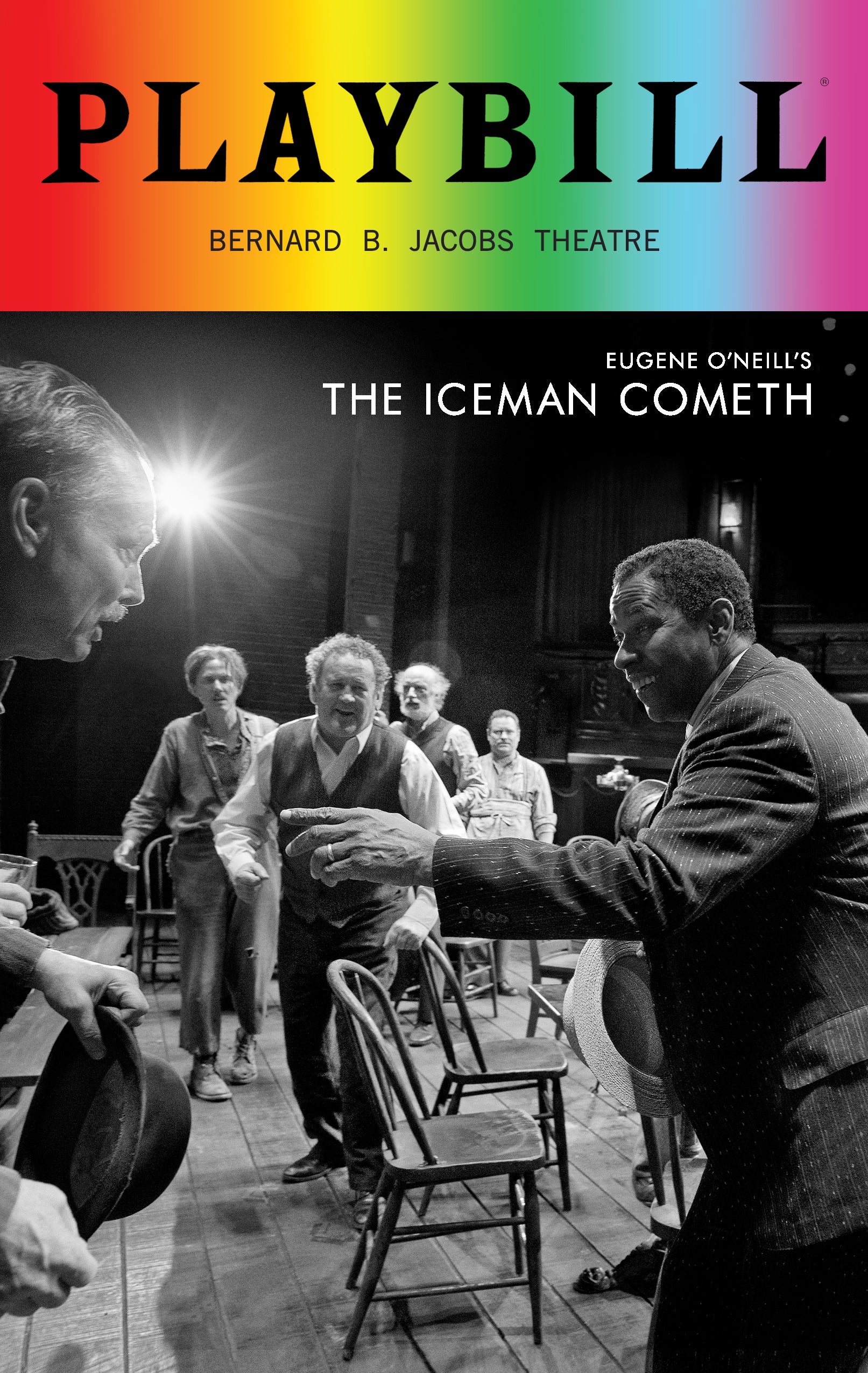 The Iceman Cometh - June 2018 Playbill with Rainbow Pride Logo