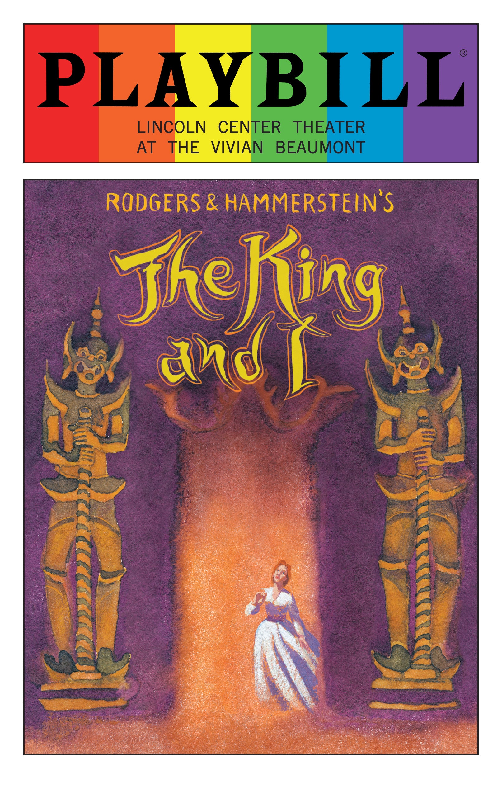 The King and I - June 2016 Playbill with Rainbow Pride Logo