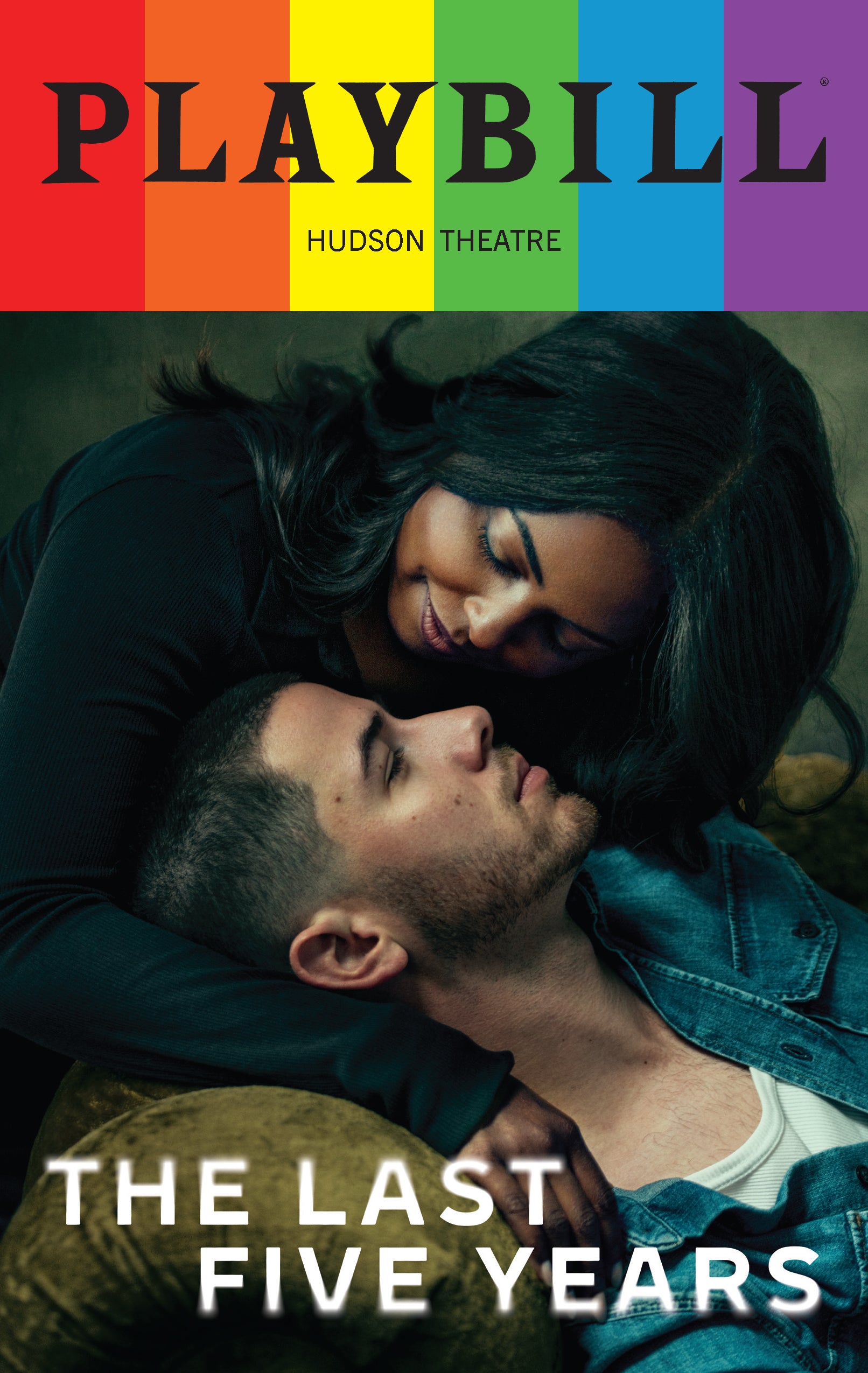 The Last Five Years Playbill with Limited Edition 2025 Rainbow Pride Logo