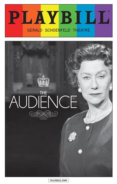 The Audience - June 2015 Playbill with Rainbow Pride Logo