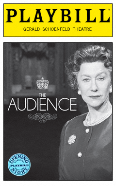 The Audience Limited Edition Official Opening Night Playibll