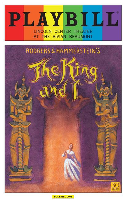 The King and I - June 2015 Playbill with Rainbow Pride Logo