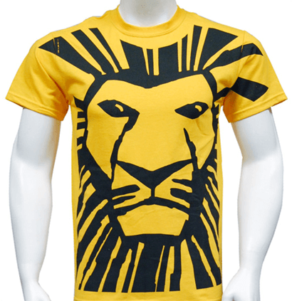 The Lion King the Broadway Musical - All Over Simba Print T-Shirt for Adults