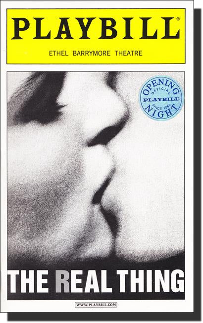 The Real Thing Limited Edition Official Opening Night Playbill