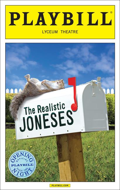The Realisitic Joneses Limited Edition Official Opening Night Playbill