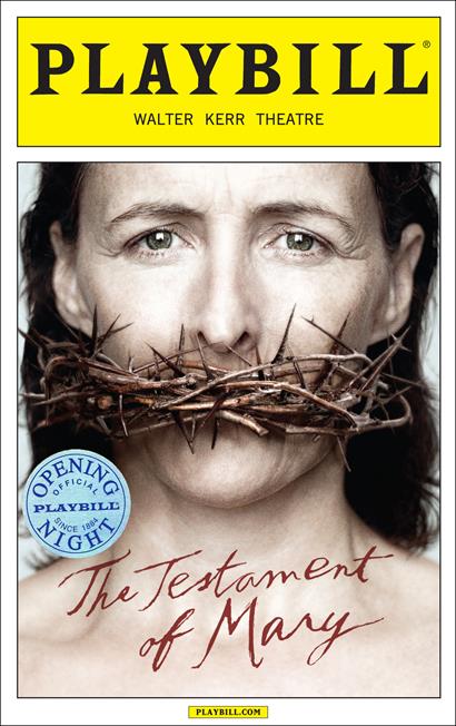 The Testament of Mary Limited Edition Official Opening Night Playbill