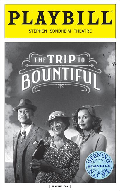 The Trip to Bountiful Official Opening Night Playbill