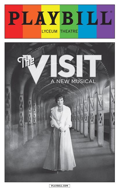 The Visit - June 2015 Playbill with Rainbow Pride Logo