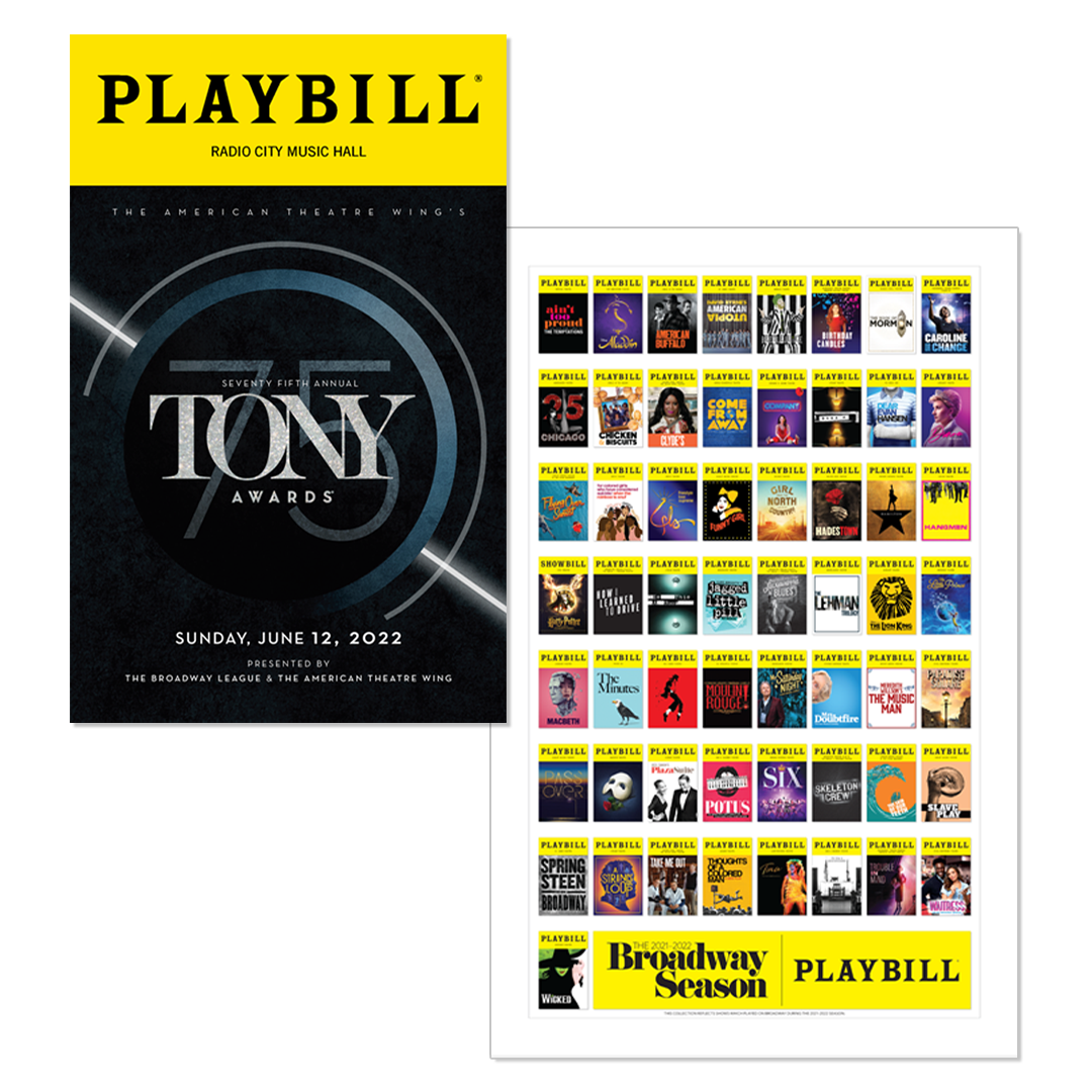 Playbill 2022 Tony Awards Playbill & Season Poster Combo