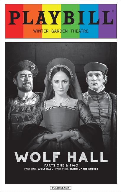 Wolf Hall - June 2015 Playbill with Rainbow Pride Logo