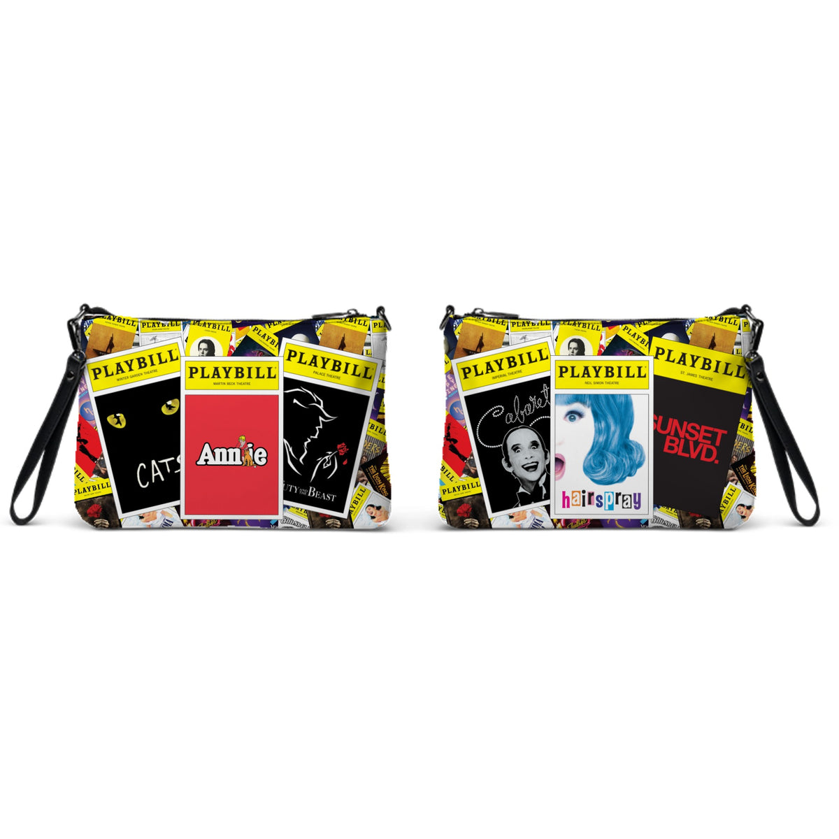 CUSTOM - 6 Playbill Covers-All-Over Print Crossbody Bag - Choose 6. Favorites from 70+ Covers!