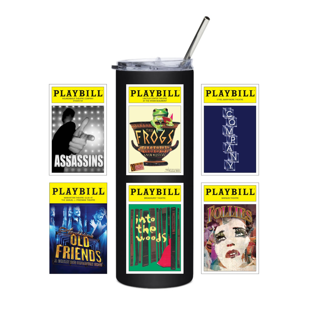 CUSTOM - 6 Cover Sondheim Stainless Steel Tumbler