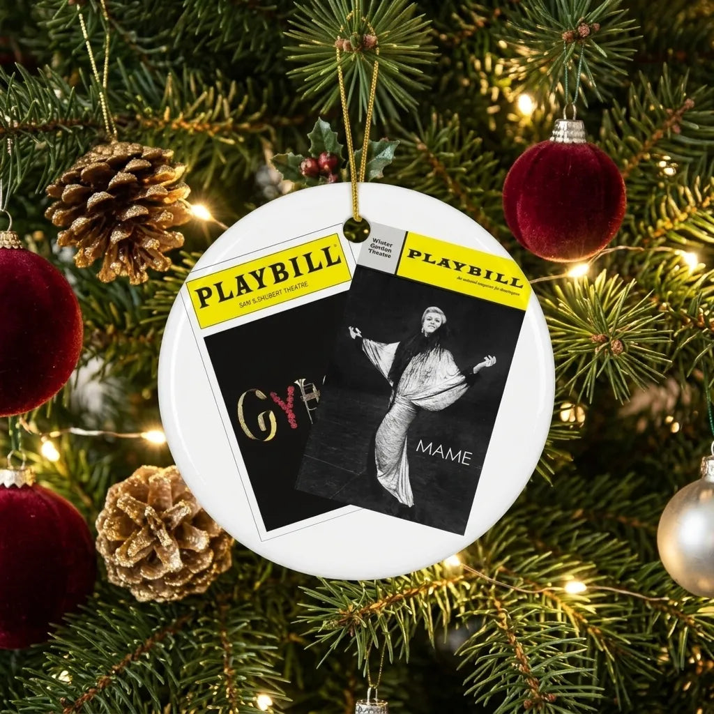 Custom Playbill Divas Ceramic Ornament - Choose 2 favorites from 25 Covers