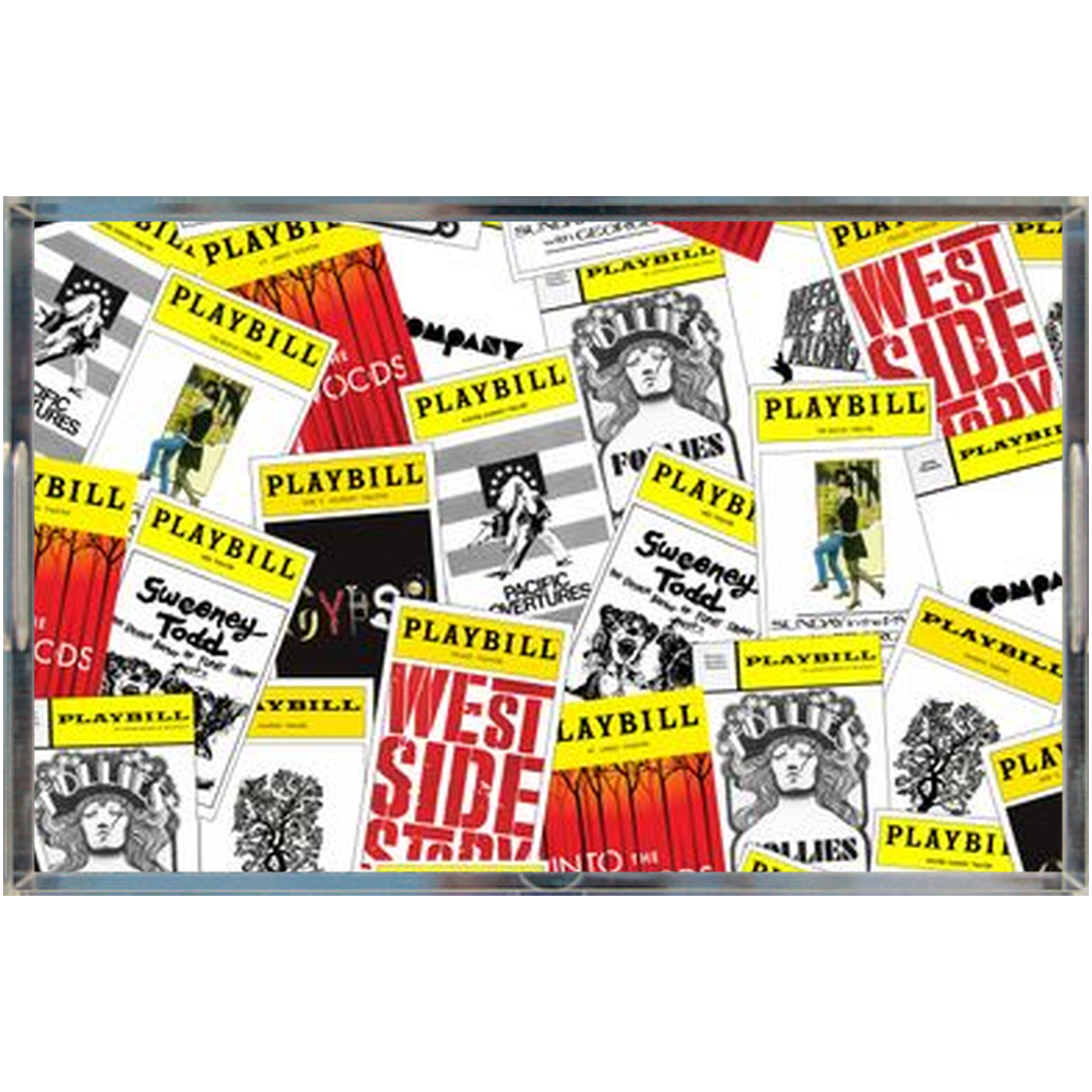 Playbill Covers Sondheim Acrylic Tray