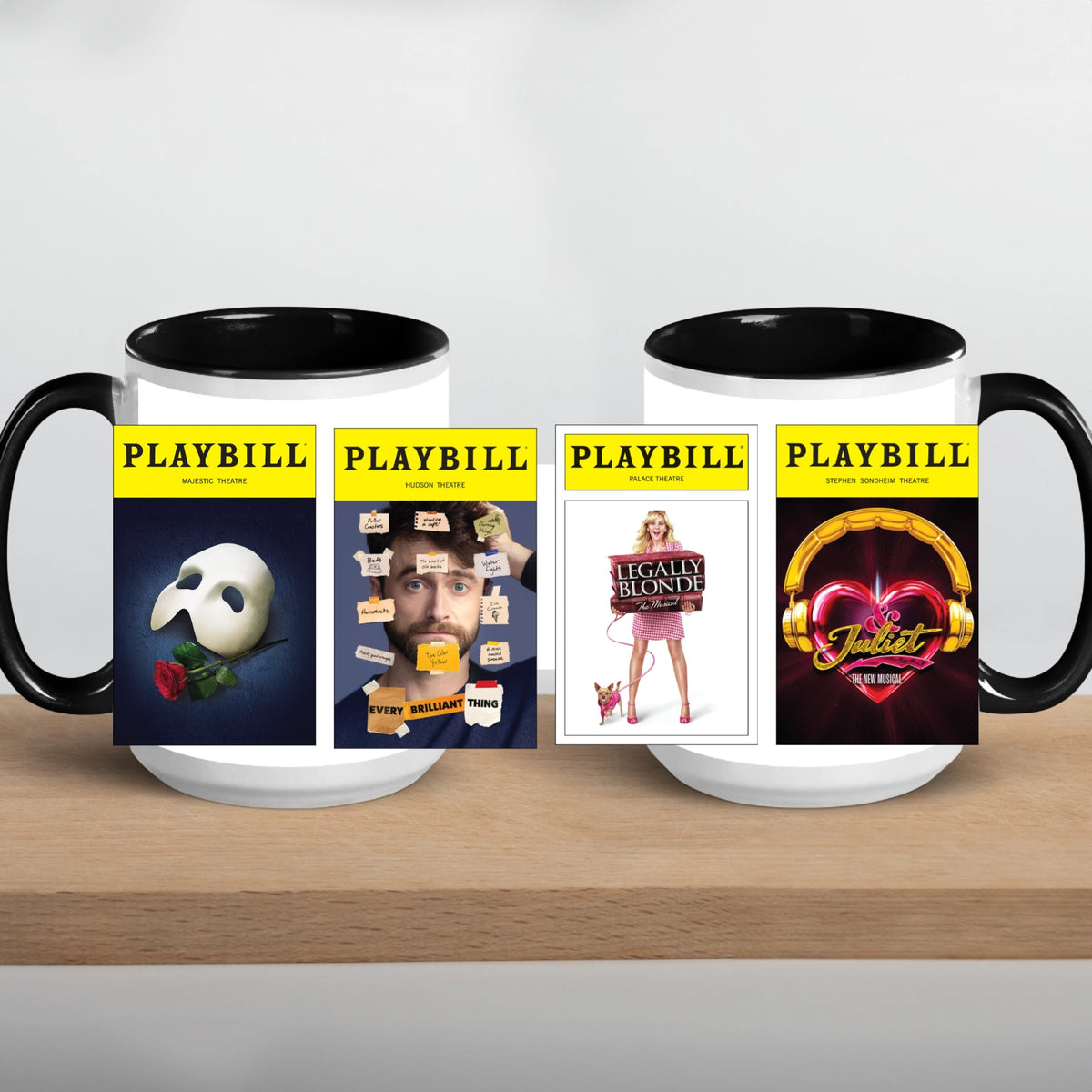 CUSTOM 15 oz. Playbill Covers Mug - Choose 4 Favorites from 70+ Covers!