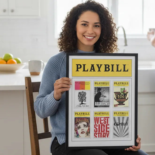 Custom 6 Sondheim Playbill Covers Poster - Choose 6 Favorites from 30+ Covers!