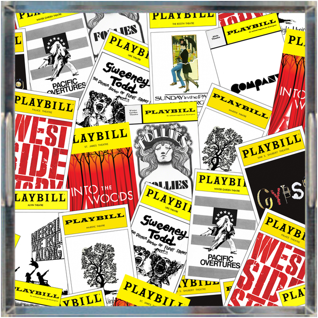 Playbill Covers Sondheim Acrylic Tray