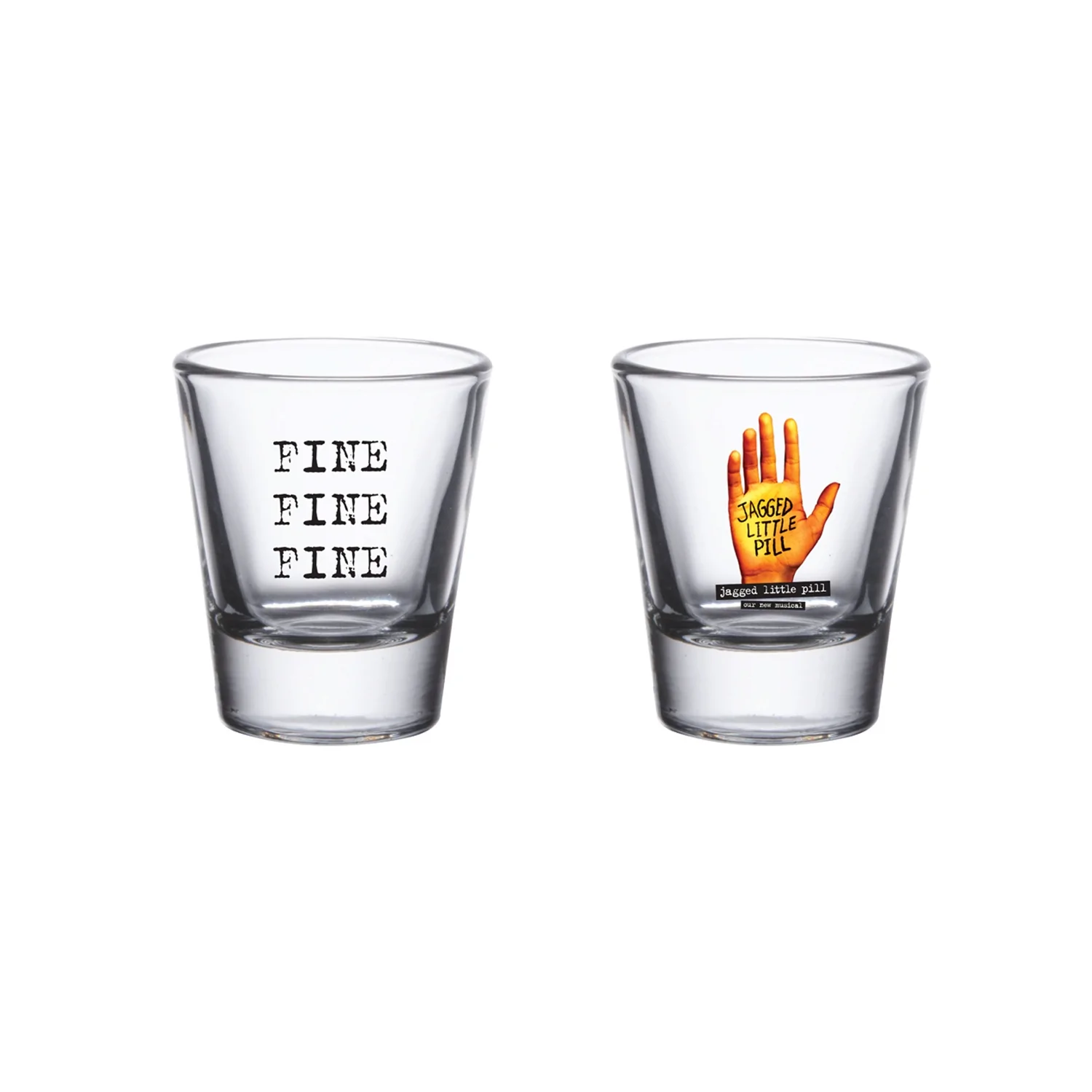 Jagged Little Pill the Broadway Musical Shot Glass