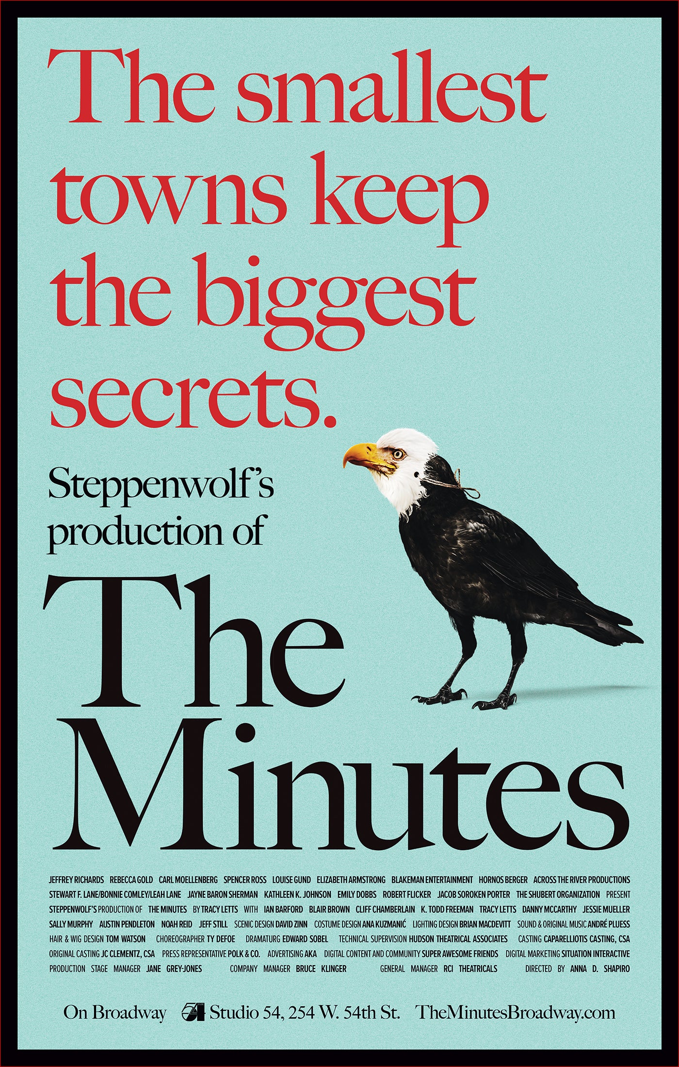 The Minutes the Broadway Play - 2022 Poster