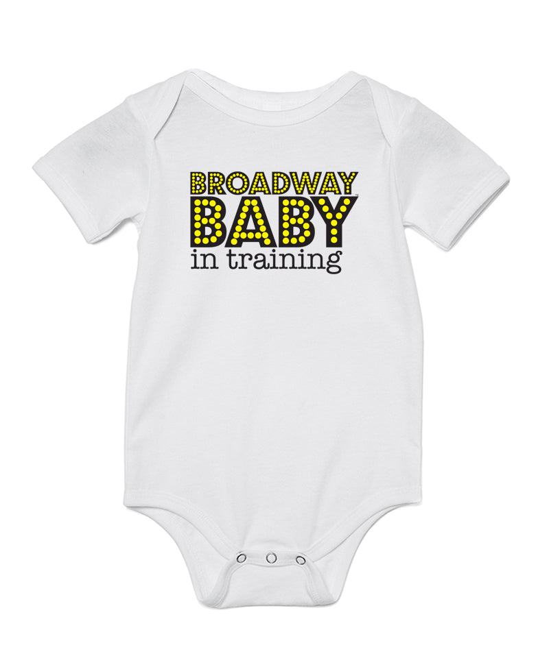 Playbill Broadway Baby Onesie